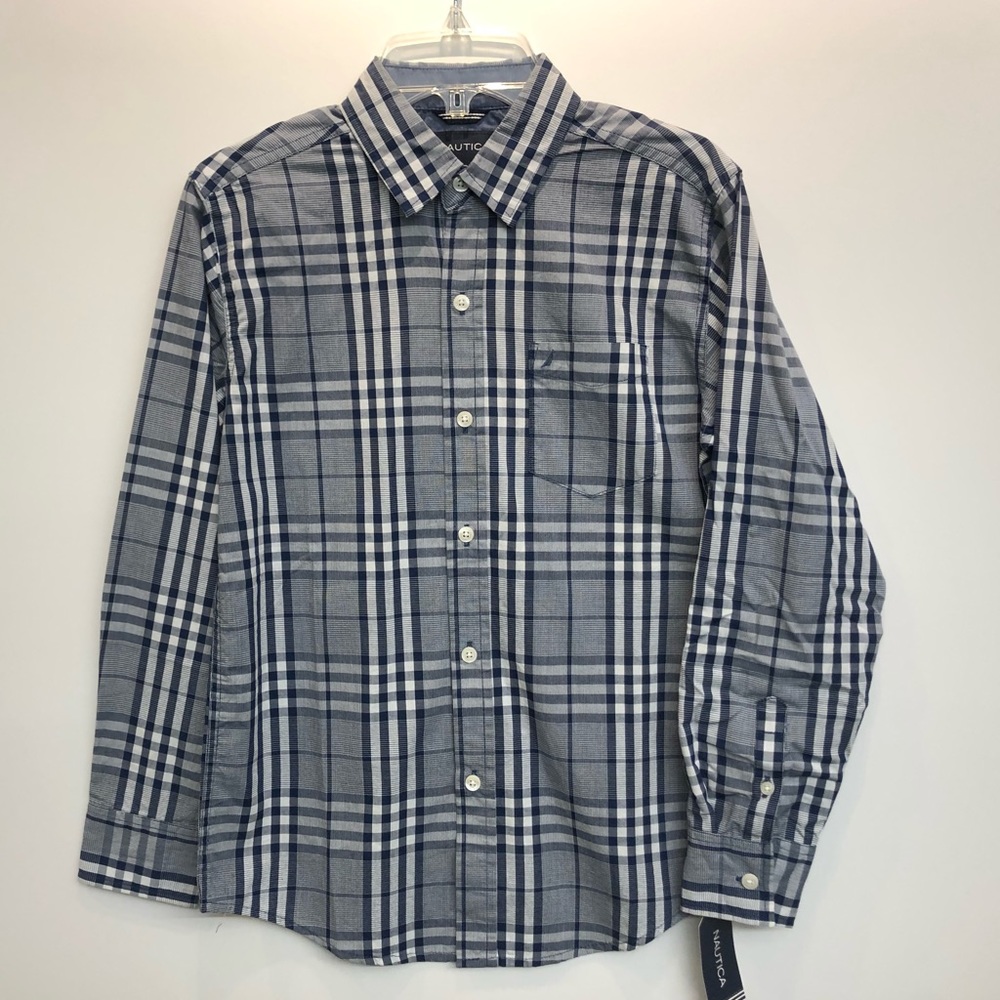 🆕NAUTICA Boys Button-down shirt size M(10/12)